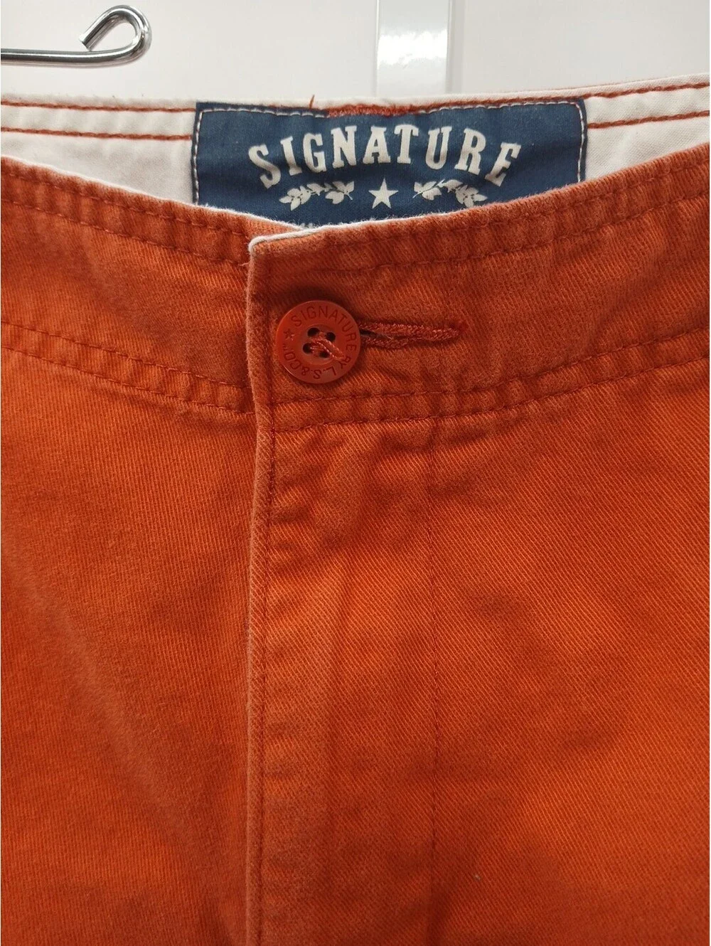 Levi Strauss Cargo Shorts Mens 30 Orange Casual Outdoor Western Utility Levi's